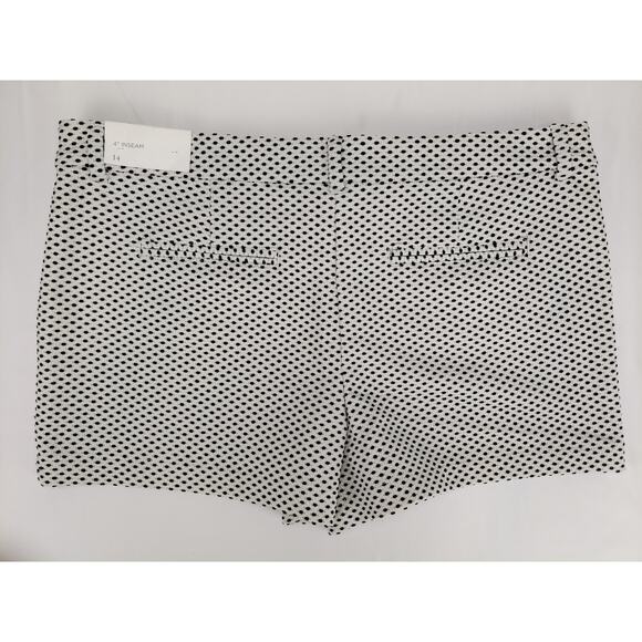 Loft Ann Taylor Chino Textured Black & White Women's Shorts NEW Size 14g - Picture 4 of 4
